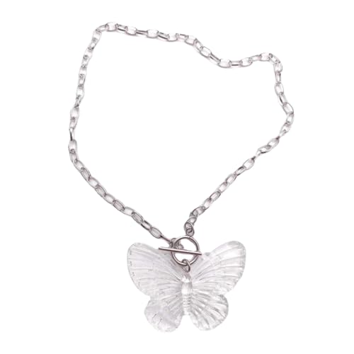 Fcnjsao Choker mit Gothic-Schmetterling-Anhänger, hochwertige Ot-Schnalle, Halskette für Damen, elegant, anpassbar, Schmuck von Fcnjsao