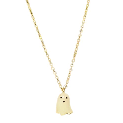 Fcnjsao Damen-Halskette, Halloween-Anhänger, Ohrringe, Halskette, schlichtes Halsband, Ohrringe, Schlüsselbeinkette, Choker-Halskette, Schmuck, Legierung und Kunststoff von Fcnjsao
