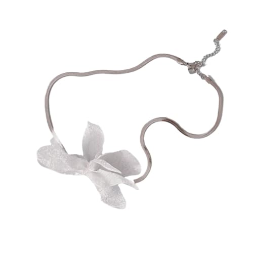 Fcnjsao Damen Halskette Elegant Bowknot Choker Halskette für Frauen und Mädchen Gothic Halsketten für Party Geburtstag Weihnachten von Fcnjsao