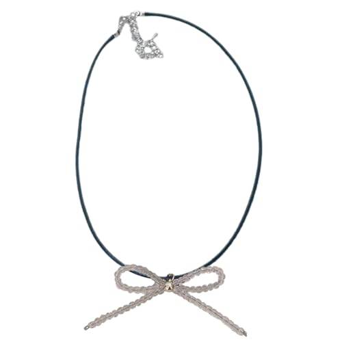 Fcnjsao Damen Halskette Elegant Bowknot Halskette Einzigartige Perals Bowknot Anhänger Ketten Zubehör für Party und Hochzeit, HJ Fcnjsao Damen Halskette Elegant Bowknot Halskette Einzigartige Perals Bowknot Anhänger Ketten Zubehör für Party und Hochzeit, HJ von Fcnjsao