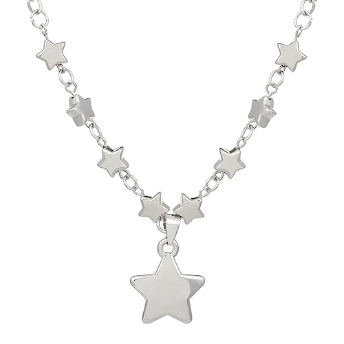 Fcnjsao Damen-Halskette mit fünfzackigem Stern, Temperament im Schlüsselbein, koreanische Version, einfacher Schmuck von Fcnjsao