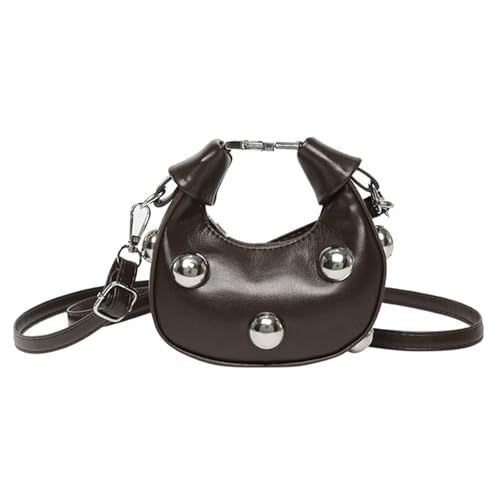 Fcnjsao Damen PU Leder Crossbody Bag Stylische Schulter Kleine Handtasche Retro Boten Einkaufsdating Für Tägliche Frauen Schulter Einfacher Crossbody PU Leder Messenger Kleine Handtasche von Fcnjsao