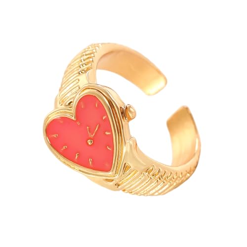 Fcnjsao Einzigartige, geometrische, verstellbare Herzform, stilvoller Blickfang, Fingerschmuck für den täglichen Gebrauch, Einheitsgröße, Wie beschrieben, Wie beschrieben von Fcnjsao