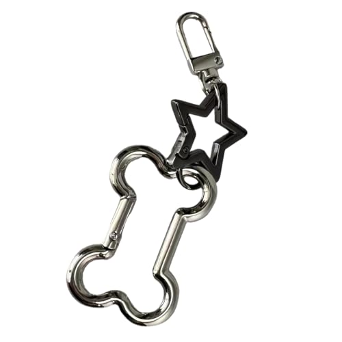 Fcnjsao Elegante Hohlknochenschlüsselkette Multifauntal Star Keyring Fashion Key Pendelllegungslegierung Textur Geeignet Für Mode Outfit von Fcnjsao