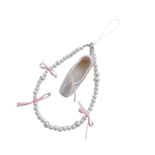 Fcnjsao Eleganter Ballett Slipper Keyring Robode Fashion Fashion Accessoire Mit Robusten Perlen Für Taschen Täglich Dekoration von Fcnjsao