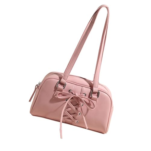 Fcnjsao Elegantes Ballett Inspirierte Umhängetasche Mit Bögen Krawattendetails Underam Taschen Für Modische Frauen Die Pendelpendel Oder Einkaufen PU Ledertasche von Fcnjsao