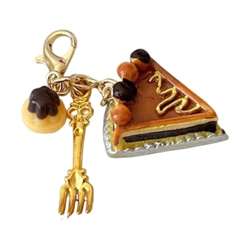 Fcnjsao Empfindliche Simulierte Lebensmittel Telefon Anhänger Charme Kaffee Kuchen Schlüsselbund Harzgüter Zubehör Geschenktüten Dekoration Für Frauen Kreatives Einzigartiges Telefongurt Accessoire von Fcnjsao