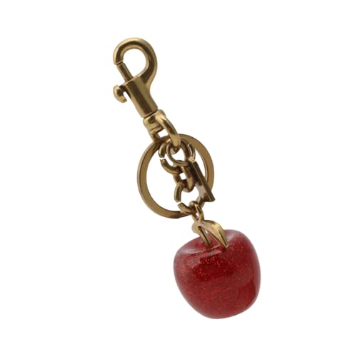 Fcnjsao Entzückende Kirschen Geformte Schlüsselkette Handgefertigte Früchteanhänger Schlüsselkettenbrand Mode Schlüsselzubehör Für Frauen Und Mädchen von Fcnjsao