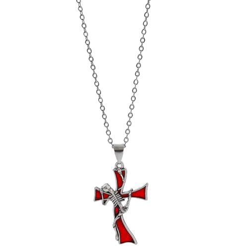 Fcnjsao Halskette mit verstellbarer Länge, Metallanhänger, Unisex, Streetwear-Accessoire, Hip-Hop-Halsband, Schmuck für Damen und Herren, Metall von Fcnjsao