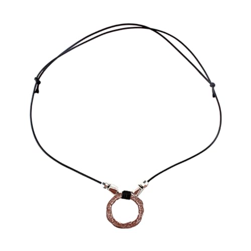 Fcnjsao Halsketten für Frauen, Wickel-Halskette, Schmuck, Hippie--Halsketten, Anhänger, Choker, Schlüsselbeinkette, Modeschmuck, Fleece rope, Metall von Fcnjsao