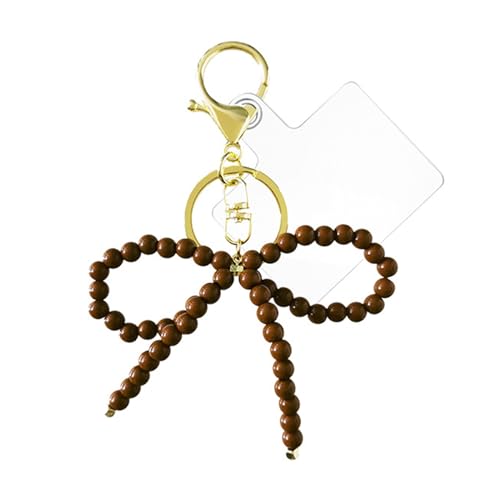Fcnjsao Handgefertigte Bowknot Schlüsselanhänger Bowknot Telefonkette Eindeutiges Rucksack Anlehnung Anweisung Telefonkamera Zubehör Für Taschenschlüssel von Fcnjsao