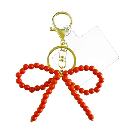 Fcnjsao Handgefertigte Bowknot Schlüsselanhänger Bowknot Telefonkette Eindeutiges Rucksack Anlehnung Anweisung Telefonkamera Zubehör Für Taschenschlüssel von Fcnjsao