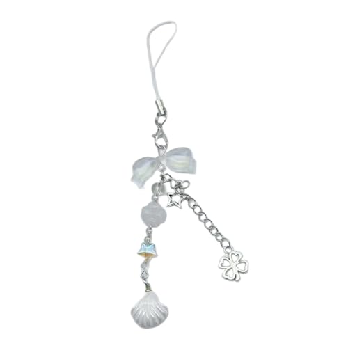 Fcnjsao Heckfassende Bowknot Mobiltelefon Lanyard Shell Verzierung Schlüsselbund Schlüsselring Frauen Bag Accessoire Telefongurt Dekore von Fcnjsao