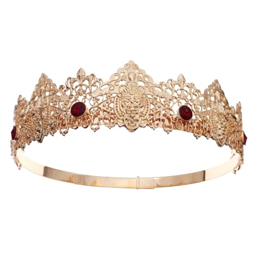 Fcnjsao Kopfbedeckung Halloween Legierung Stirnband für Männer Frauen für Hochzeiten und Partys Tiaras Prinz Kopfbedeckung von Fcnjsao