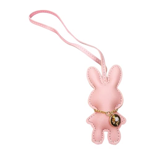 Fcnjsao Künstliche Lederkaninchen Keychain Bunnys Anhänger Keyring Bag Accessoire Stilvolle Handtasche Accessoires Für Frauen Mädchen von Fcnjsao