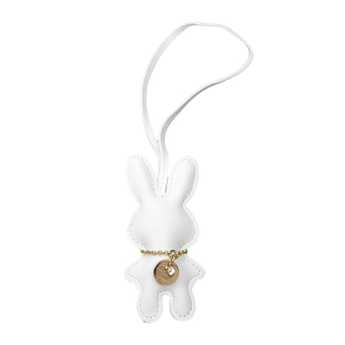 Fcnjsao Künstliche Lederkaninchen Keychain Bunnys Anhänger Keyring Bag Accessoire Stilvolle Handtasche Accessoires Für Frauen Mädchen von Fcnjsao