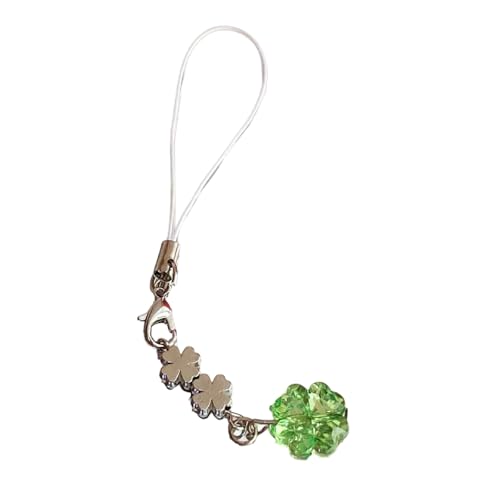 Fcnjsao Mode Vier Blattklee Telefon Lanyard Rostely Charm Compact Phone Anhänger In Grünen Geschenken Für Alle Altersgruppen von Fcnjsao