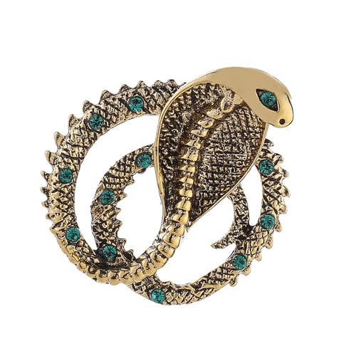Fcnjsao Schöne Kristallschlangenbrosche Pin Kristall Brosche Frauen Schmuck Modezubehör Geeignet Für Verschiedene Gelegenheiten von Fcnjsao