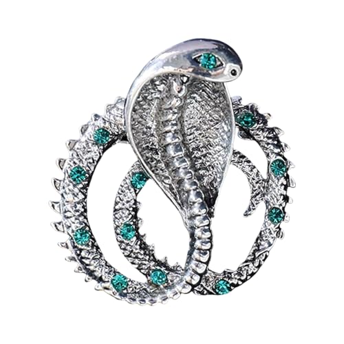 Fcnjsao Schöne Kristallschlangenbrosche Pin Kristall Brosche Frauen Schmuck Modezubehör Geeignet Für Verschiedene Gelegenheiten von Fcnjsao