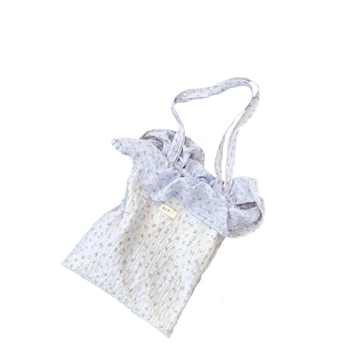 Fcnjsao Schüler Schooltasche Große Kapazität Schulter Gekräuselt Wellte Punkt Handtasche Einkauf Wiederverwendbarer Achselhöhlen Frauen Schulter Großer Kapazität Achsel Handtasche Pendeln von Fcnjsao