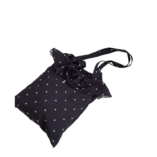 Fcnjsao Schüler Schooltasche Große Kapazität Schulter Gekräuselt Wellte Punkt Handtasche Einkauf Wiederverwendbarer Achselhöhlen Frauen Schulter Großer Kapazität Achsel Handtasche Pendeln von Fcnjsao