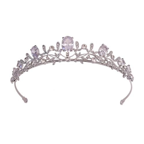 Fcnjsao Strass Prinzessin Königin Kronen Kopfbedeckung Kristall Tiaras für Frauen Braut Hochzeit Kronen Haar Kleid Zubehör von Fcnjsao