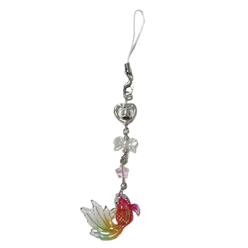 Fcnjsao Süße Kleine Fisch Bowknot Telefon Charme Straps Auto Key Hangings Anhänger Mode Bag Dekoration Lanyard Geldbeutel Accessoires von Fcnjsao