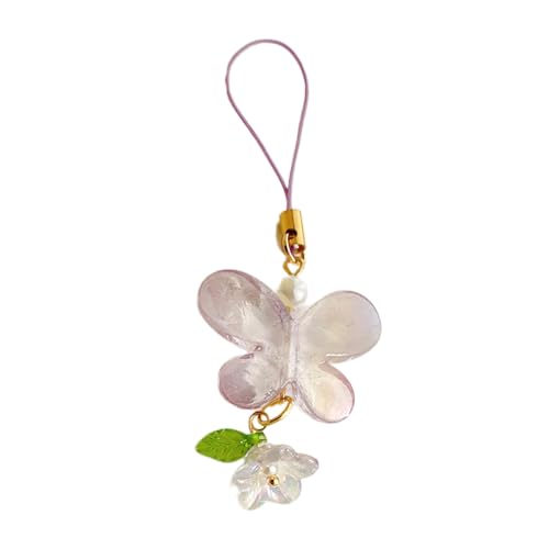 Fcnjsao Süßer Blumen Schmetterling Perlenanhänger Anhänger Ketten Telefongurt Tasche Taschenkettenhalle Dekoration Für Schlüsselbeutel Geldbörse Fcnjsao Süßer Blumen Schmetterling Perlenanhänger Anhänger Ketten Telefongurt Tasche Taschenkettenhalle Dekoration Für Schlüsselbeutel Geldbörse von Fcnjsao