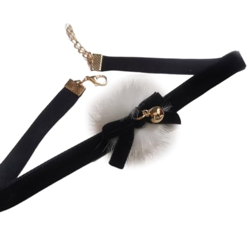 Fcnjsao Trendiges Punk-Samt-Halsband mit Schleife, Plüsch-Charm-Halsband für Damen und Mädchen, Gothic-Schmuck, Neujahr, Weihnachten, Style Three, Plüsch Fcnjsao Trendiges Punk-Samt-Halsband mit Schleife, Plüsch-Charm-Halsband für Damen und Mädchen, Gothic-Schmuck, Neujahr, Weihnachten, Style Three, Plüsch von Fcnjsao