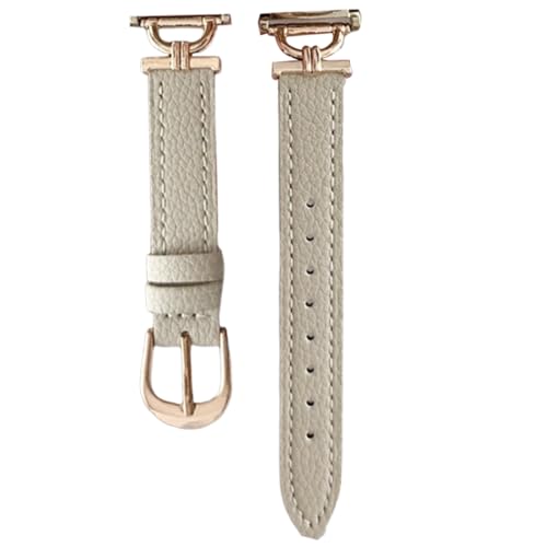 Fcnjsao Uhrenarmband, 22 mm, elegante Litschi-Textur, Faserband, vielseitig, 22 mm, bequem für Smartwatches von Fcnjsao