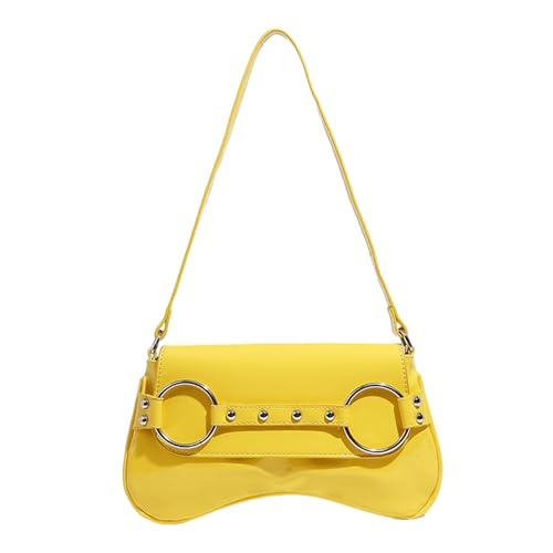 Fcnjsao Umhängetasche Für Frauen Trendige Abend Clutches Tasche PU Leder Unter Den Armvergutzern Slings Handtasche Dumpling Sättel Tasche von Fcnjsao