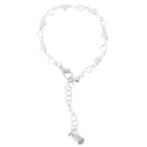 Fcnjsao Verstellbares Herz Armband Mode Schmuck Stilvolle Kette Armband Legierung Textur Handgelenk Schmuck Geschenk Für Frauen Mädchen von Fcnjsao