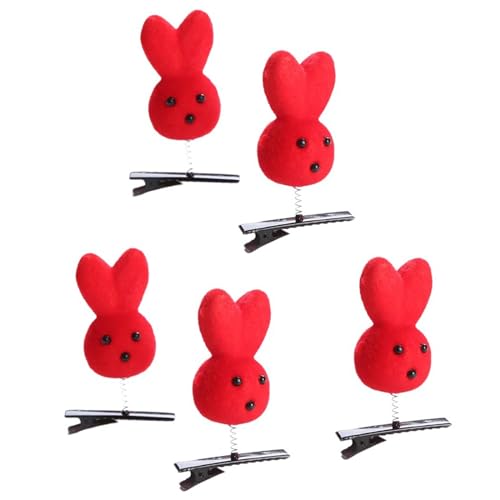 Geburtstagsfeier Haarclip Für Kinder Cartoon Ente/Hühnchen Haarschlüsse 5pieces Musikfest Haar Pin Mädchen Urlaub Barrettes von Fcnjsao