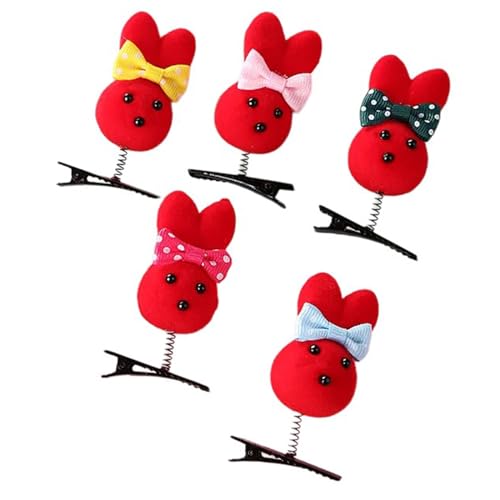 Geburtstagsfeier Haarclip Für Kinder Cartoon Ente/Hühnchen Haarschlüsse 5pieces Musikfest Haar Pin Mädchen Urlaub Barrettes von Fcnjsao