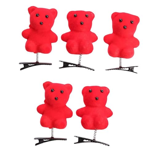 Geburtstagsfeier Haarclip Für Kinder Cartoon Ente/Hühnchen Haarschlüsse 5pieces Musikfest Haar Pin Mädchen Urlaub Barrettes von Fcnjsao