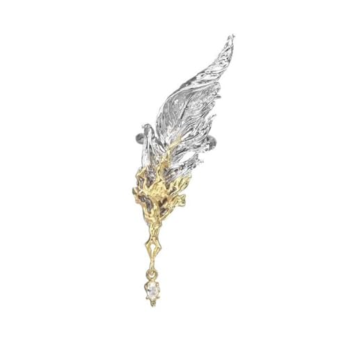 Gefederter Ohrclip im Gothic-Stil, ohne Piercing, Unisex-Schmuck, dunkle Romantik, Legierung, Manschette für Damen und Herren, Federmanschette, Left ear, Wie beschrieben, Wie beschrieben Gefederter Ohrclip im Gothic-Stil, ohne Piercing, Unisex-Schmuck, dunkle Romantik, Legierung, Manschette für Damen und Herren, Federmanschette, Left ear, Wie beschrieben, Wie beschrieben von Fcnjsao