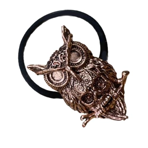 Gothics Owl Schädel Haarband Cool Dark Series Stirnband Elastic Hair Krawatte Für Halloween Party Elastic Hair Seilzubehör von Fcnjsao