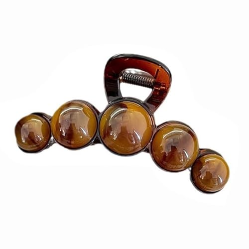 Gradienten Perlen Haarklauen Frauen Geometrische Acrylhaarklemme Kiefer Clip Tägliche Verwendung Haarzubehör Verwenden von Fcnjsao