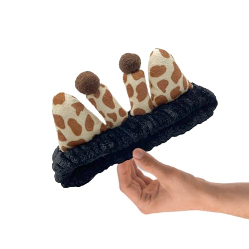 Haarbänder mit Cartoon-Giraffen-Design, weiches Haarband für Sport, Yoga, für Damen, Mädchen, Make-up, Dusche, Haar-Accessoires, Gesichts-Stirnband mit Giraffen-Waschen, elastisches Stirnband von Fcnjsao
