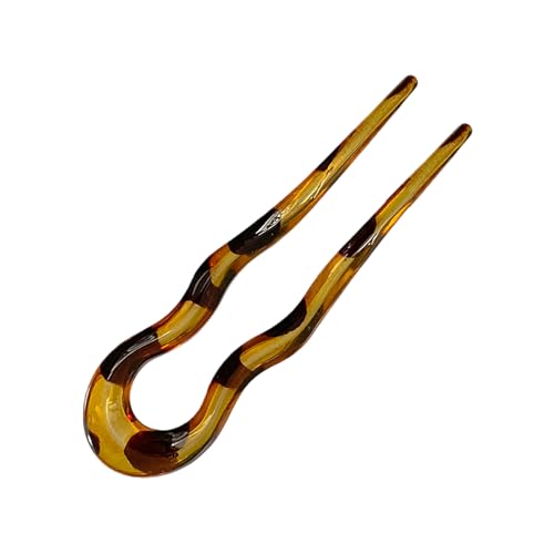 Haarnadel in verschiedenen Farben, französische Haarnadel, zwei Zinken, modische Damen-Haarnadel, eleganter Hochzeitsschmuck von Fcnjsao