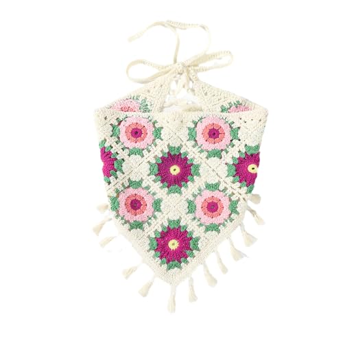 Häkelblume Kopftuch Stirnbänder Bohemias Haarschalel Bandanas Kopfstück Turban Haarband Frauen Foto Kopftuch von Fcnjsao