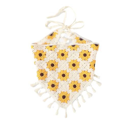 Häkelblume Kopftuch Stirnbänder Bohemias Haarschalel Bandanas Kopfstück Turban Haarband Frauen Foto Kopftuch von Fcnjsao