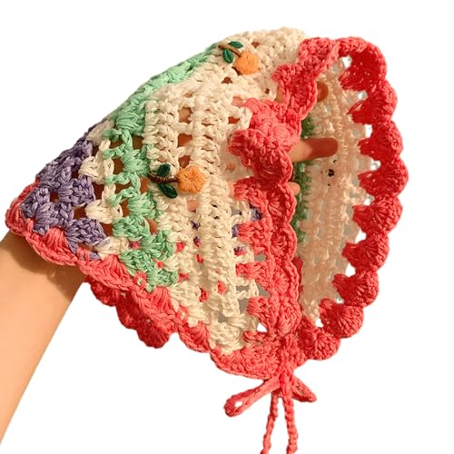Häkelblume Kopftuch Stirnbänder Haarschalel Bandannas Kopfstück Spring Hairband Französisches Foto Headscarf Häkelblume Kopftuch Stirnbänder Haarschalel Bandannas Kopfstück Spring Hairband Französisches Foto Headscarf von Fcnjsao