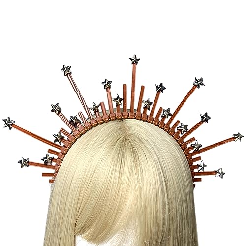 Harz-Stirnband für Damen, modisch, handgefertigt, Kunstharzlegierung, Vintage-Haarband, Braut-Haarschmuck, Haarschmuck für Mädchen und Frauen von Fcnjsao