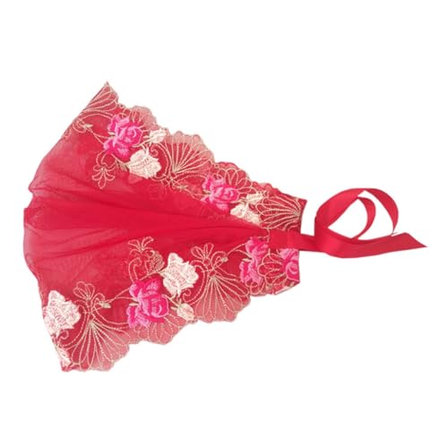 Heiliger Bestickter Mantilla Kopfwickel Weiches Haarbandana Haarteile Weicher Netzstoff Schal Modische Kopfbedeckung von Fcnjsao
