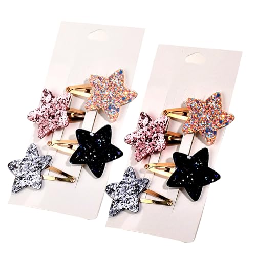 Kinder Haarnadel Haarclips Glitzernde Sternform Für Kinderbühne Tragen Adorchierbare 2000er Mädchen Kopfschmuck Funkeln von Fcnjsao
