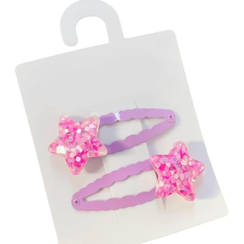 Kinder Haarnadel Haarclips Glitzernde Sternform Für Kinderbühne Tragen Adorchierbare 2000er Mädchen Kopfschmuck Funkeln von Fcnjsao