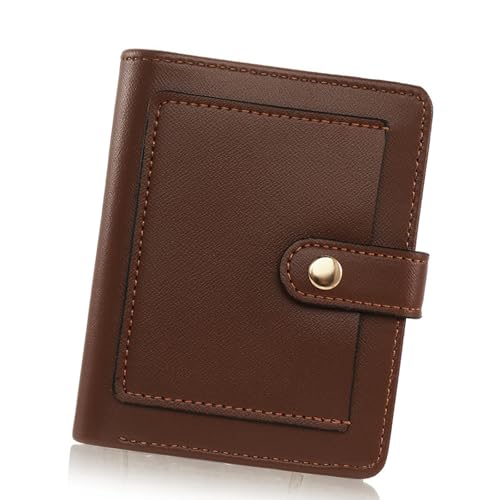 Kurzerbrieftasche Für Frauen Mit Schlüsselring Münzkompartiment Und Fotostein PU Leder Münzholz Kartenhalter Wechseln Sie Die Beutel Kompaktkartenbrieftasche von Fcnjsao