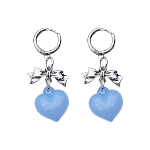 Mode Herz Dangle Ohrringe Vintage Bowknot Detail Eleganter Liebesreiber Ohrringe Für Frauen Und Mädchen Mode Herz Dangle Ohrringe Vintage Bowknot Detail Eleganter Liebesreiber Ohrringe Für Frauen Und Mädchen von Fcnjsao