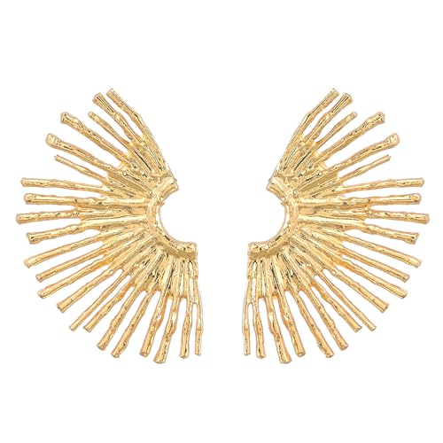 Mode Ohrstifte Übertrieben Ohrringe Halbkreisförmige Linie Ohrringe Elegantes Ohrschmuck Legierungsmaterial Für Die Tägliche Party von Fcnjsao